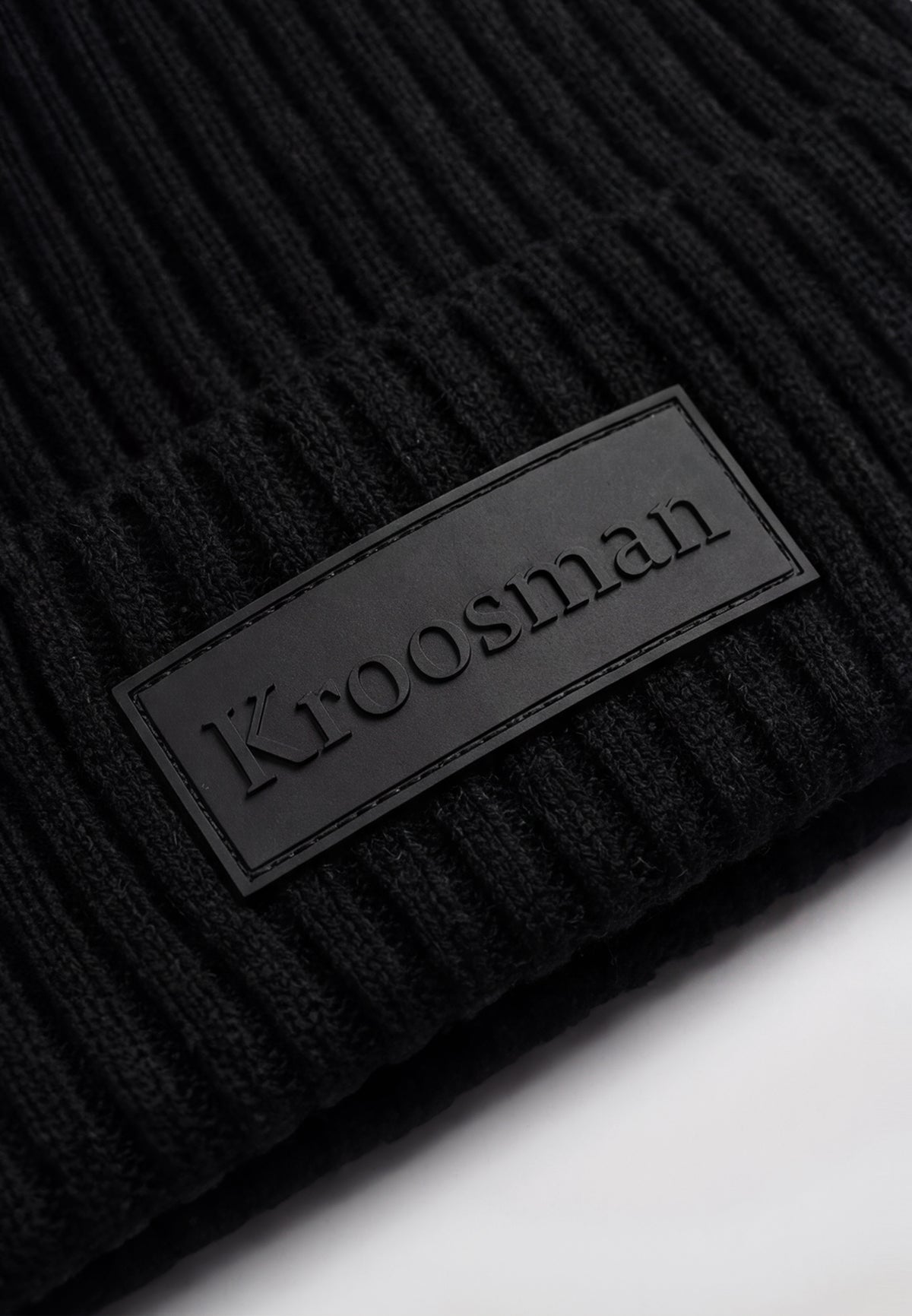 KNIT BEANIE BLACK - Kroosman