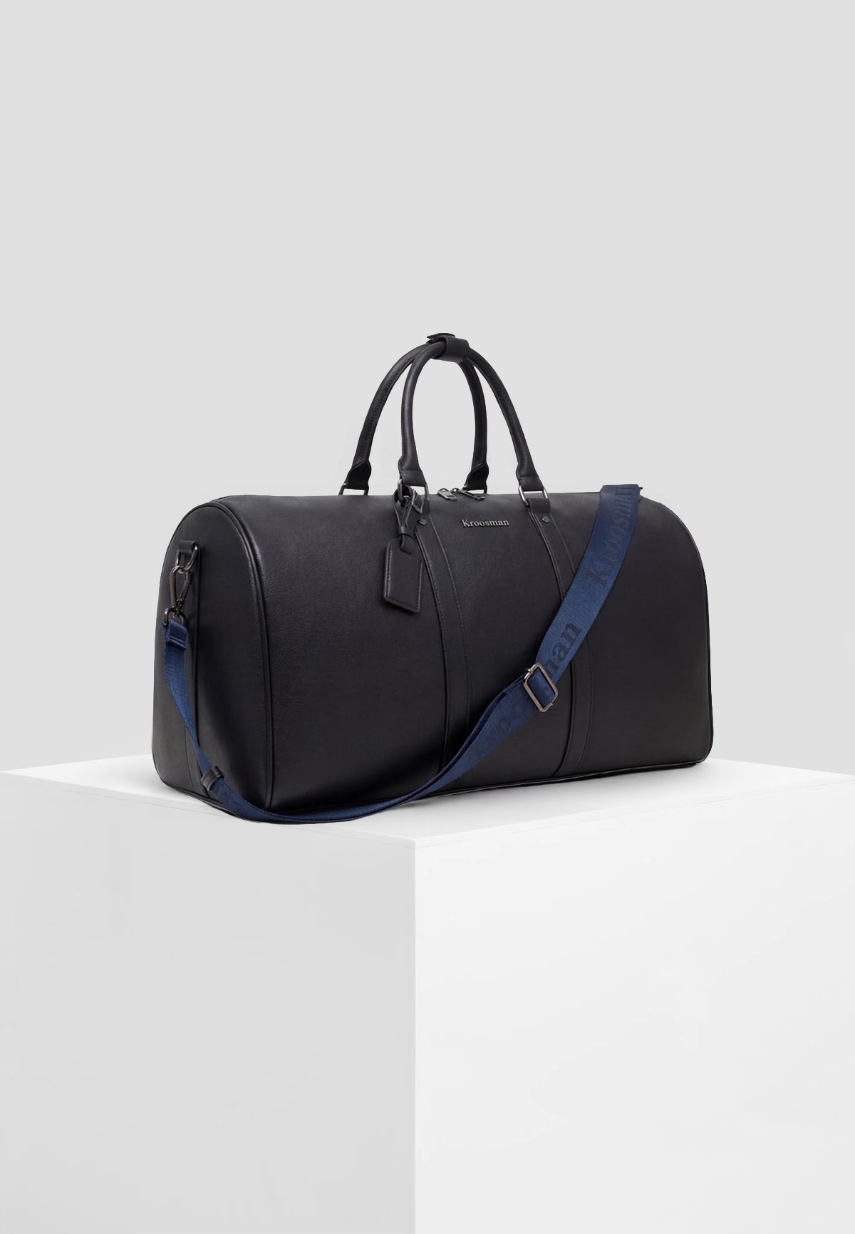 Leather Duffle Signature Blue
