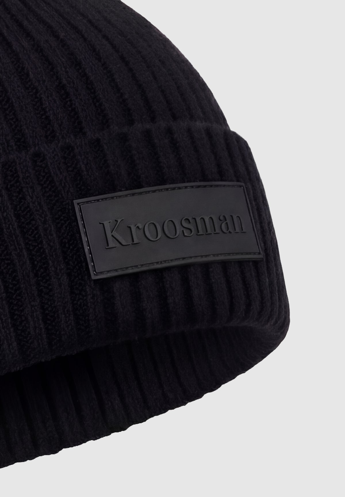 KNIT BEANIE BLACK - Kroosman