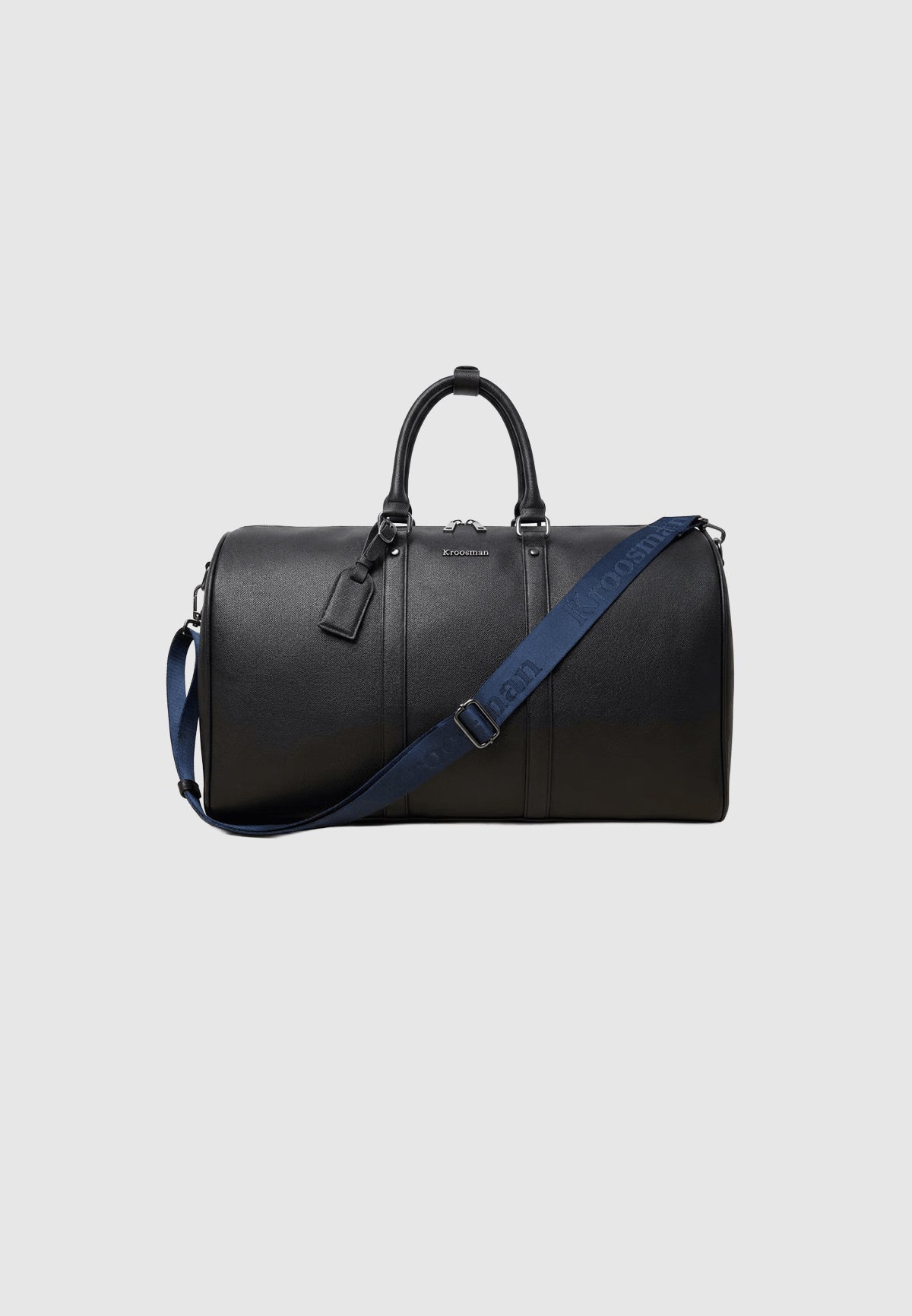 Leather Duffle Blue Strapped