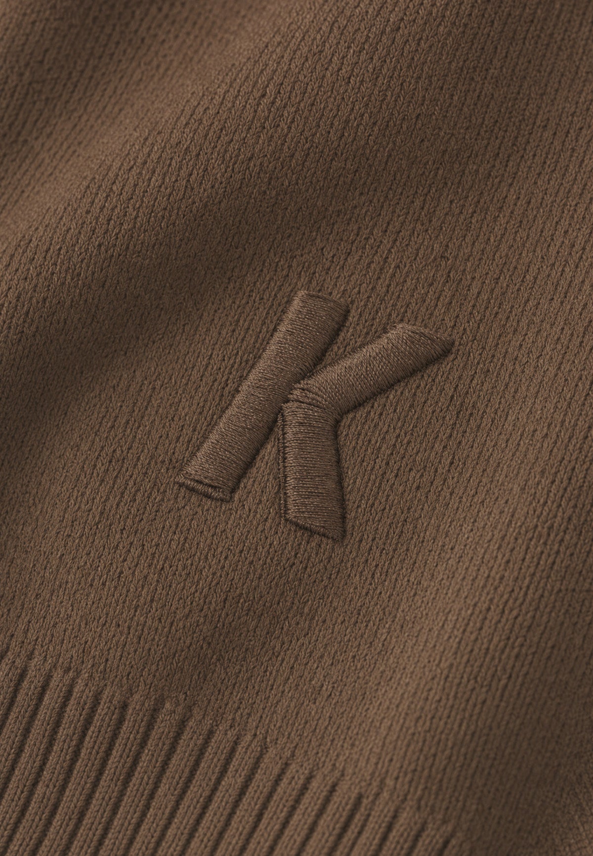 Heavy knit polo-tee