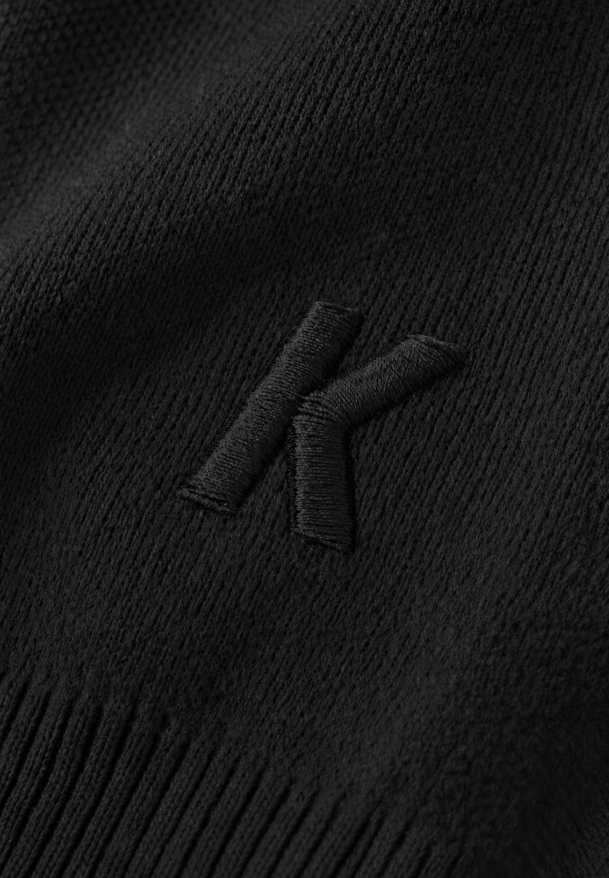 Heavy knit polo-tee