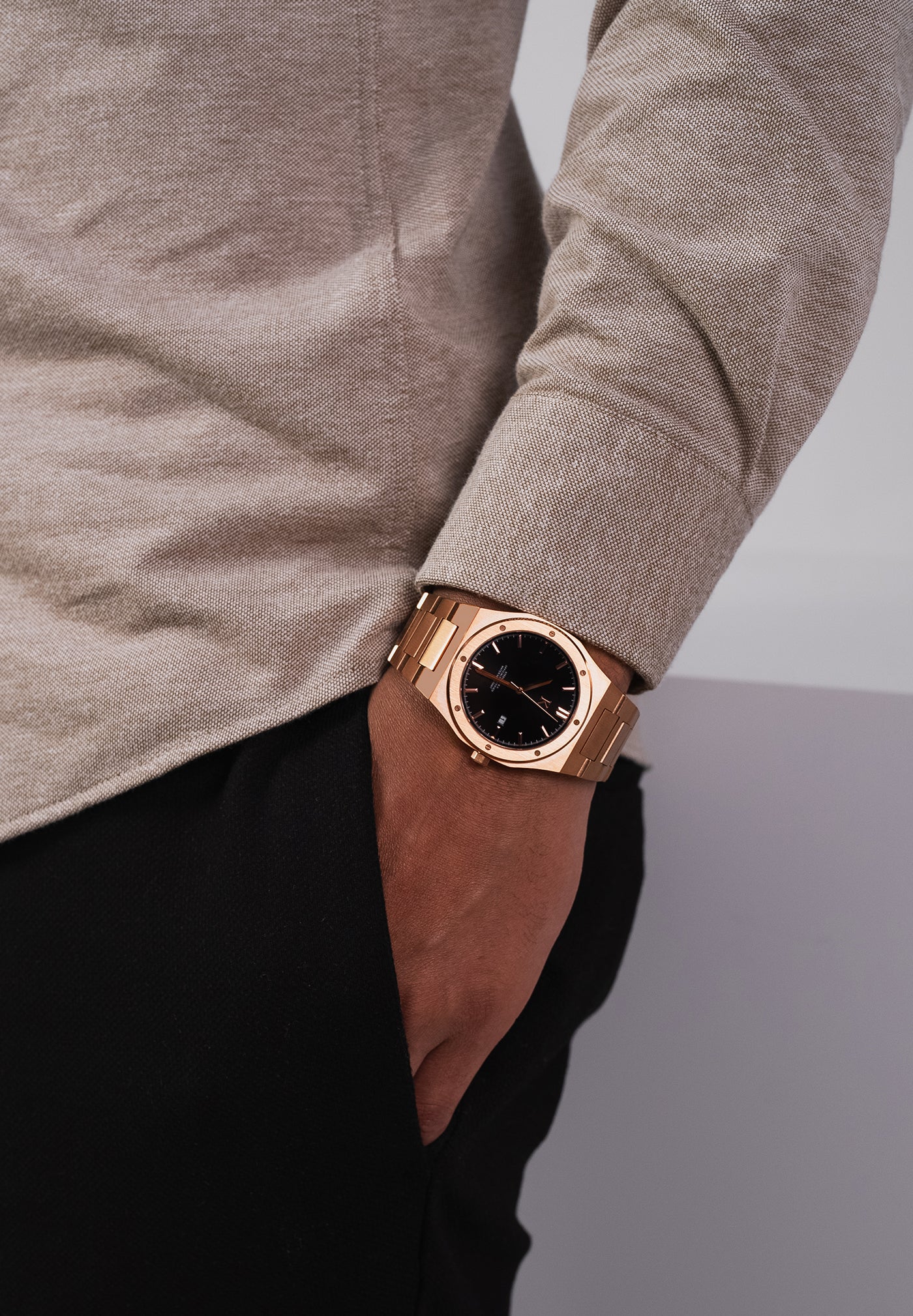 Steel-Date II Bronze Gold